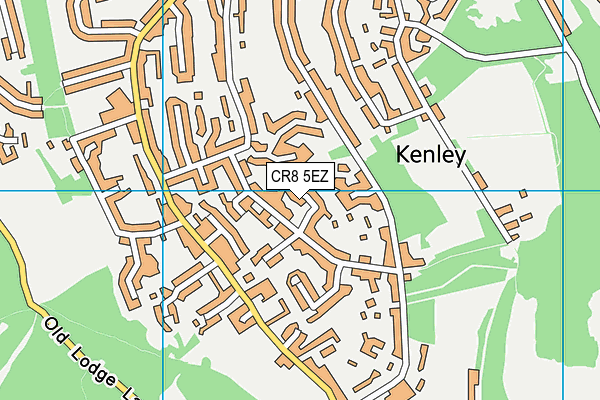 CR8 5EZ map - OS VectorMap District (Ordnance Survey)