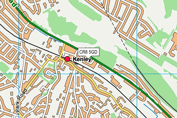 CR8 5GD map - OS VectorMap District (Ordnance Survey)