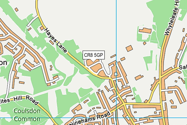 CR8 5GP map - OS VectorMap District (Ordnance Survey)