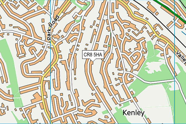 CR8 5HA map - OS VectorMap District (Ordnance Survey)