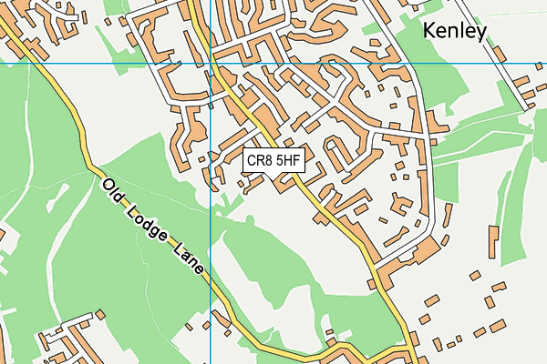 CR8 5HF map - OS VectorMap District (Ordnance Survey)