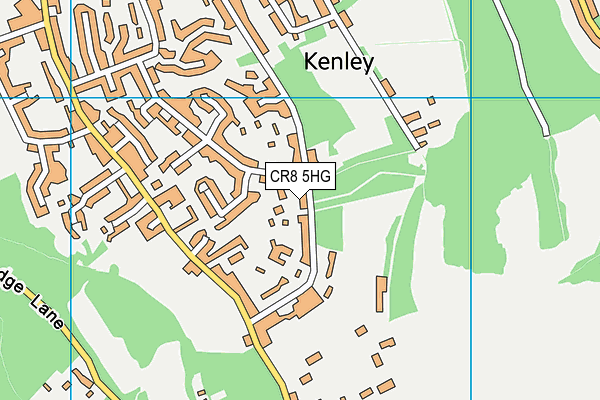 CR8 5HG map - OS VectorMap District (Ordnance Survey)