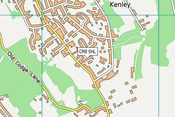 CR8 5HL map - OS VectorMap District (Ordnance Survey)