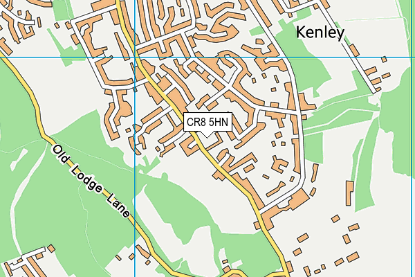 CR8 5HN map - OS VectorMap District (Ordnance Survey)