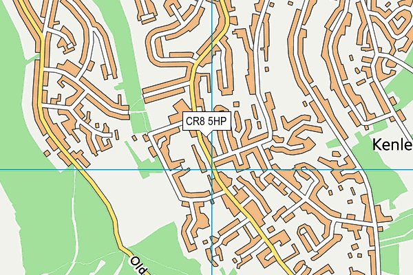 CR8 5HP map - OS VectorMap District (Ordnance Survey)
