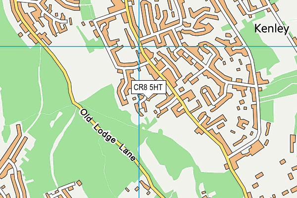 CR8 5HT map - OS VectorMap District (Ordnance Survey)