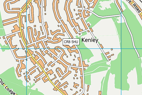 CR8 5HU map - OS VectorMap District (Ordnance Survey)