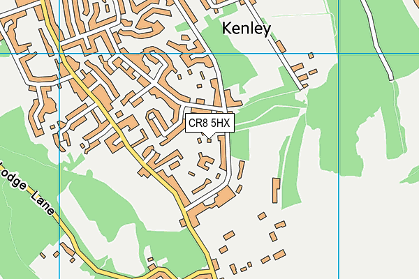 CR8 5HX map - OS VectorMap District (Ordnance Survey)