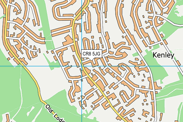 CR8 5JG map - OS VectorMap District (Ordnance Survey)