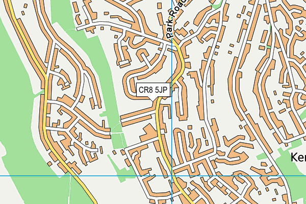 CR8 5JP map - OS VectorMap District (Ordnance Survey)