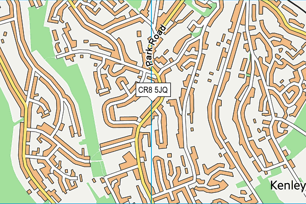 CR8 5JQ map - OS VectorMap District (Ordnance Survey)