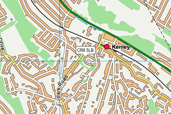 CR8 5LB map - OS VectorMap District (Ordnance Survey)