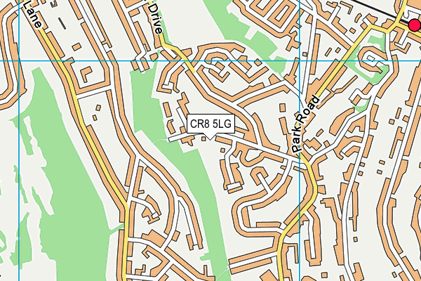 CR8 5LG map - OS VectorMap District (Ordnance Survey)