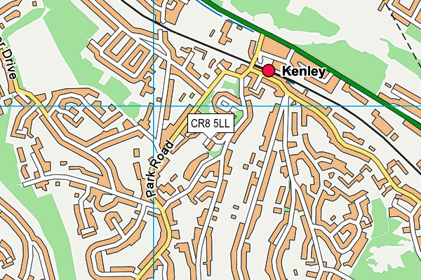 CR8 5LL map - OS VectorMap District (Ordnance Survey)