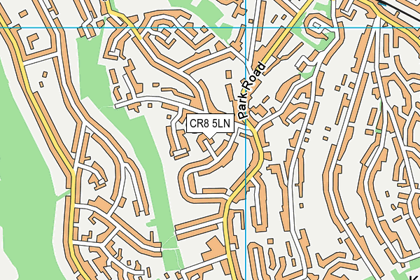 CR8 5LN map - OS VectorMap District (Ordnance Survey)