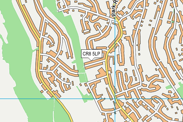CR8 5LP map - OS VectorMap District (Ordnance Survey)