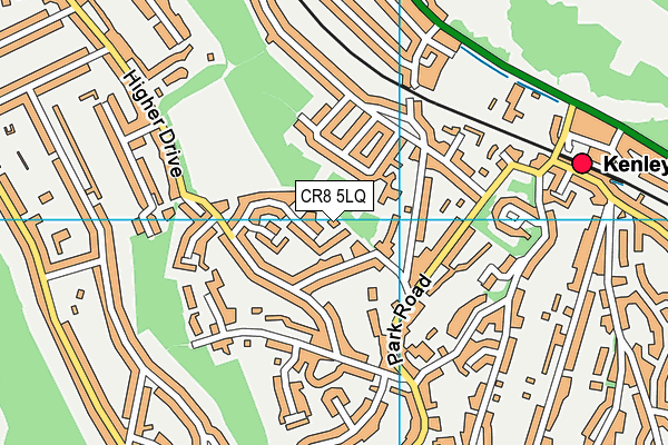 CR8 5LQ map - OS VectorMap District (Ordnance Survey)