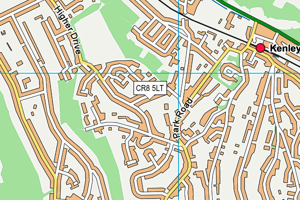 CR8 5LT map - OS VectorMap District (Ordnance Survey)