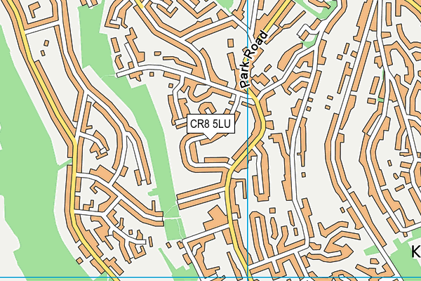 CR8 5LU map - OS VectorMap District (Ordnance Survey)