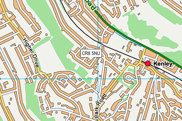 CR8 5NU map - OS VectorMap District (Ordnance Survey)