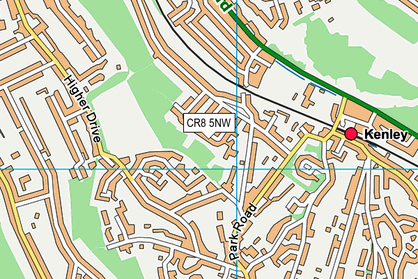 CR8 5NW map - OS VectorMap District (Ordnance Survey)