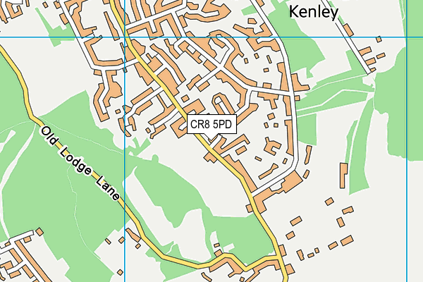 CR8 5PD map - OS VectorMap District (Ordnance Survey)