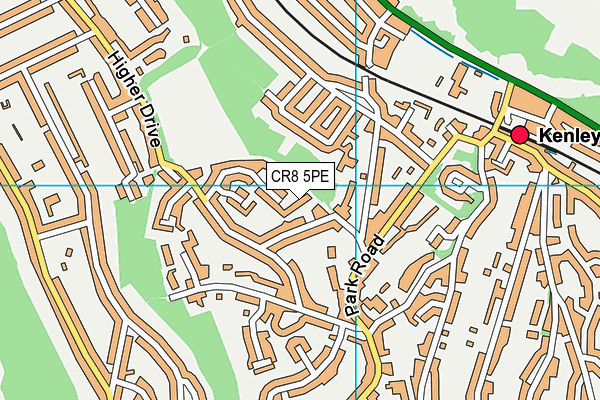 CR8 5PE map - OS VectorMap District (Ordnance Survey)