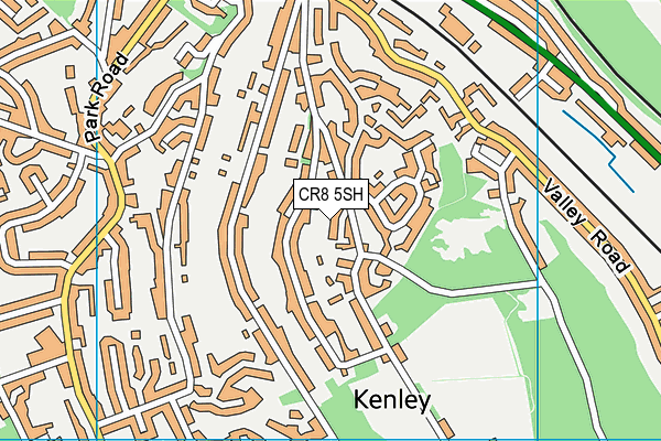 CR8 5SH map - OS VectorMap District (Ordnance Survey)