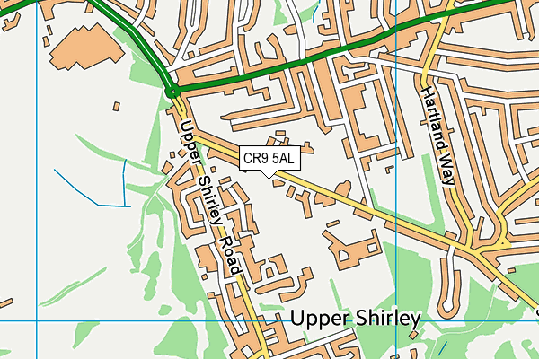 CR9 5AL map - OS VectorMap District (Ordnance Survey)