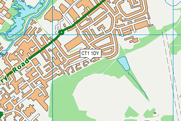 CT1 1DY map - OS VectorMap District (Ordnance Survey)