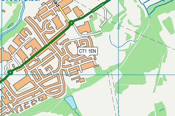 CT1 1EN map - OS VectorMap District (Ordnance Survey)
