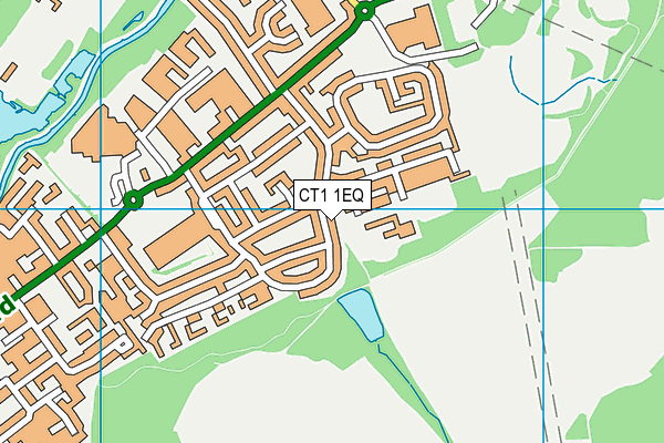 CT1 1EQ map - OS VectorMap District (Ordnance Survey)