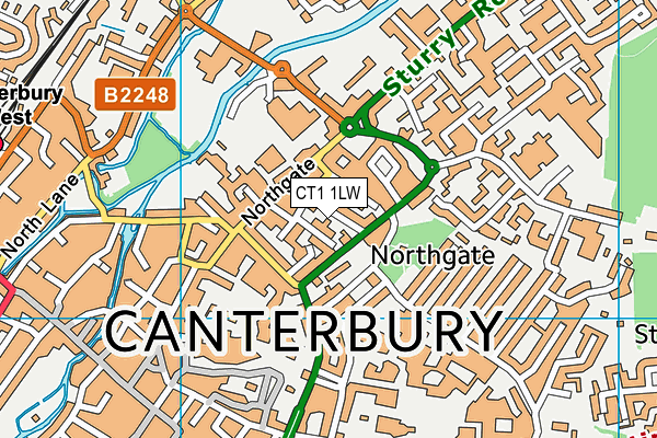 CT1 1LW map - OS VectorMap District (Ordnance Survey)