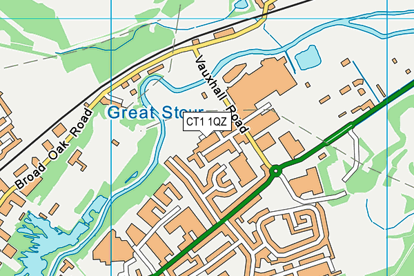 CT1 1QZ map - OS VectorMap District (Ordnance Survey)