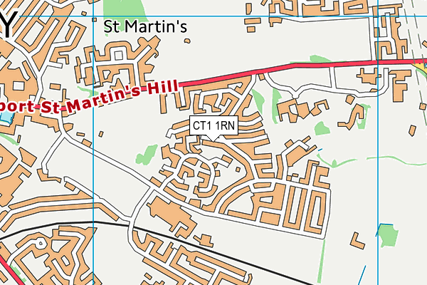 CT1 1RN map - OS VectorMap District (Ordnance Survey)