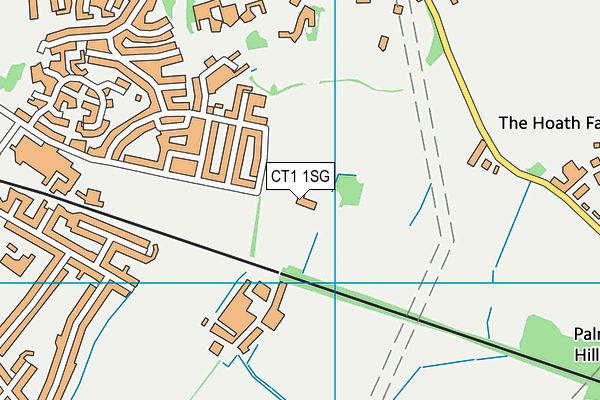 CT1 1SG map - OS VectorMap District (Ordnance Survey)