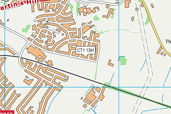 CT1 1SH map - OS VectorMap District (Ordnance Survey)