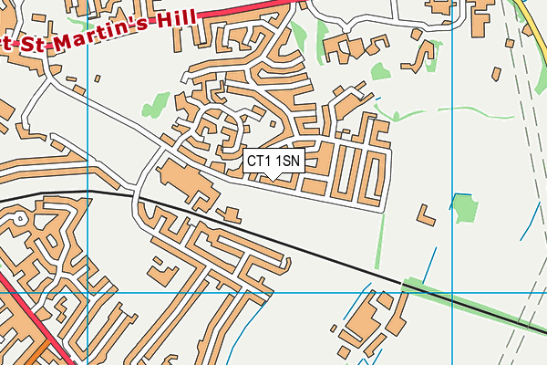 CT1 1SN map - OS VectorMap District (Ordnance Survey)