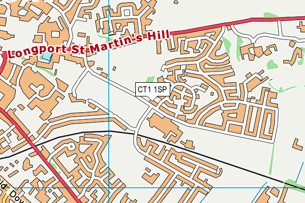 CT1 1SP map - OS VectorMap District (Ordnance Survey)