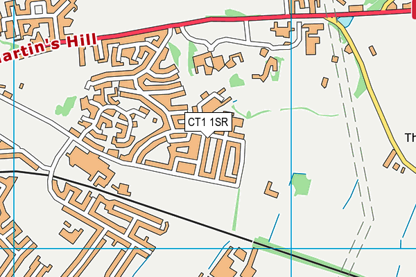 CT1 1SR map - OS VectorMap District (Ordnance Survey)