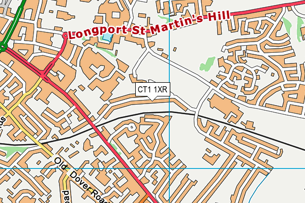 CT1 1XR map - OS VectorMap District (Ordnance Survey)