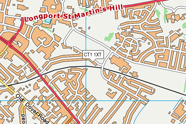 CT1 1XT map - OS VectorMap District (Ordnance Survey)