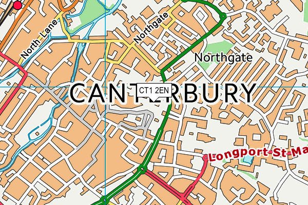 CT1 2EN map - OS VectorMap District (Ordnance Survey)