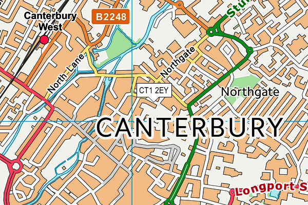 CT1 2EY map - OS VectorMap District (Ordnance Survey)