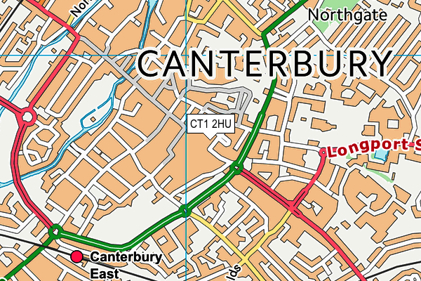 CT1 2HU map - OS VectorMap District (Ordnance Survey)