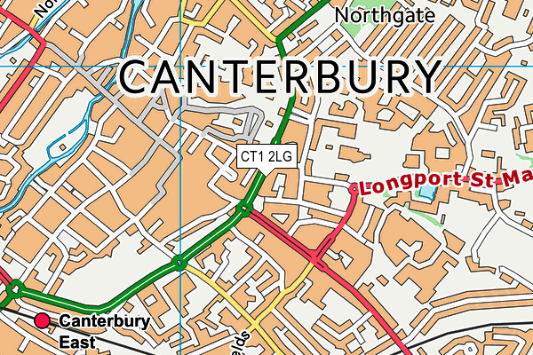 Fit4less (Canterbury) (Closed) map (CT1 2LG) - OS VectorMap District (Ordnance Survey)