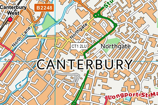 CT1 2LU map - OS VectorMap District (Ordnance Survey)