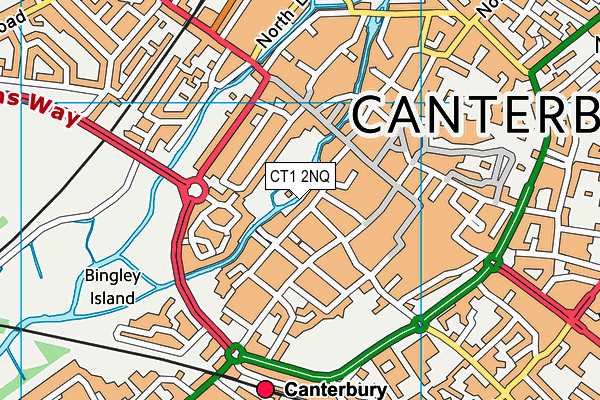 CT1 2NQ map - OS VectorMap District (Ordnance Survey)
