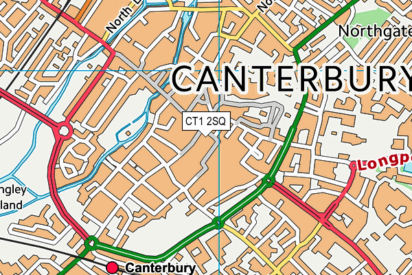 CT1 2SQ map - OS VectorMap District (Ordnance Survey)