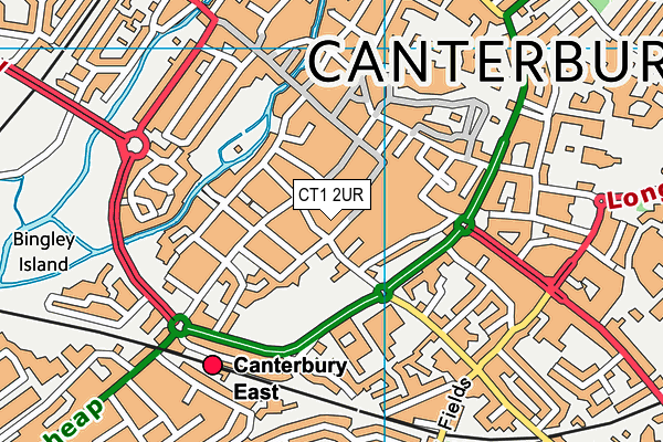 CT1 2UR map - OS VectorMap District (Ordnance Survey)